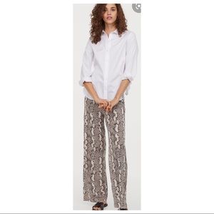 H&M Snakeskin Flare Pants